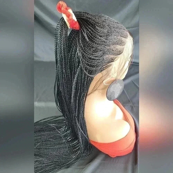 🔥 100% Handmade Long Braided Wig – Luxury  Jet Black Long 🔥 - Picture 3 of 17